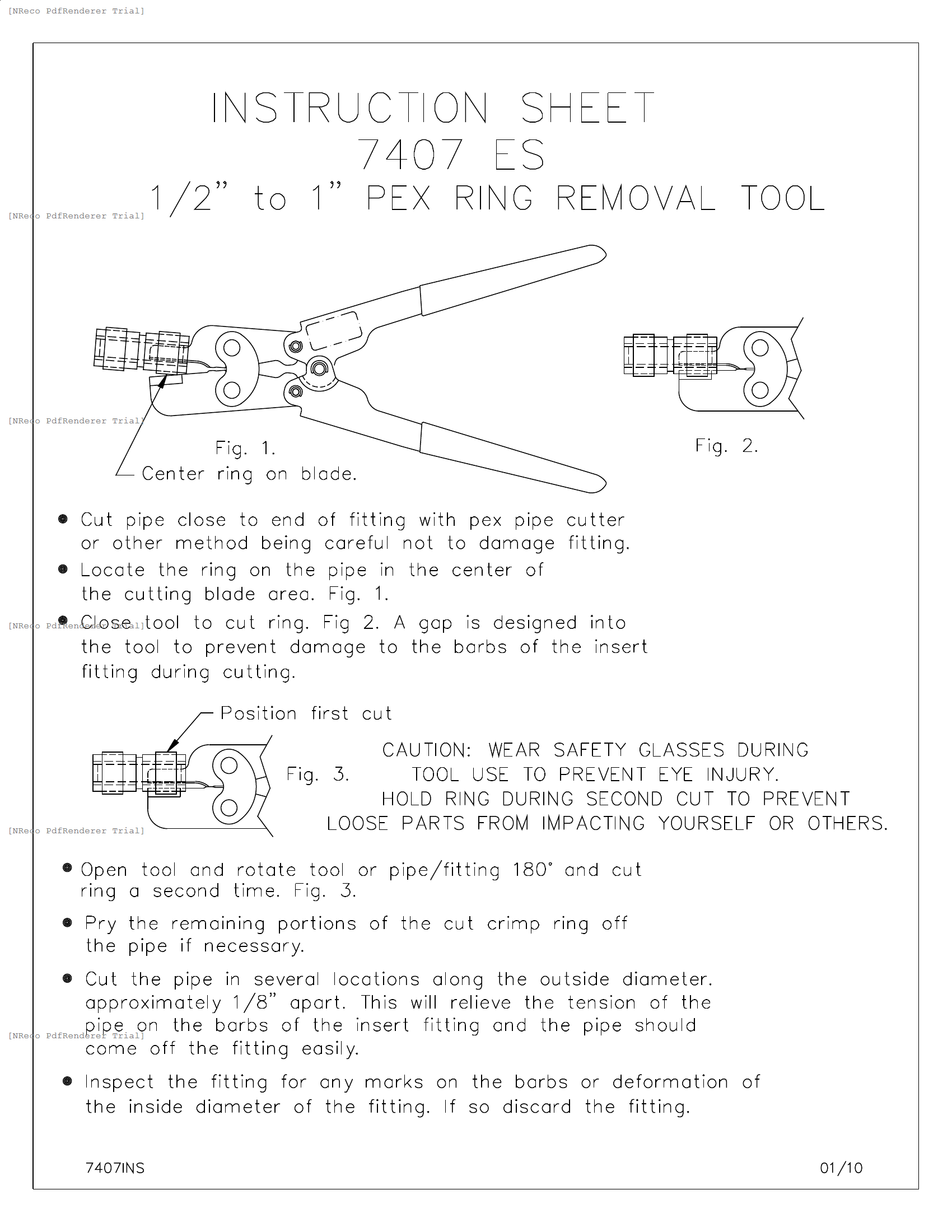 305-99 - CRIMP RING REMOVAL TOOL - INSTRUCTION SHEET.PDF Technical Document